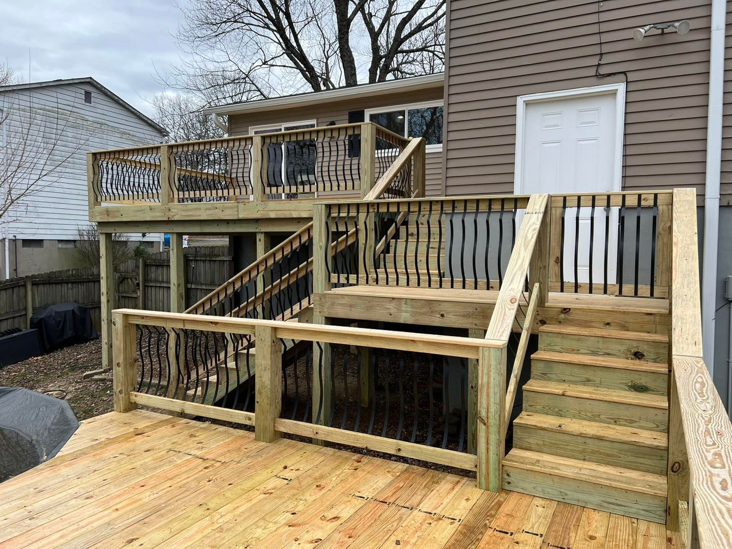wooden deck installation in louisville, ky