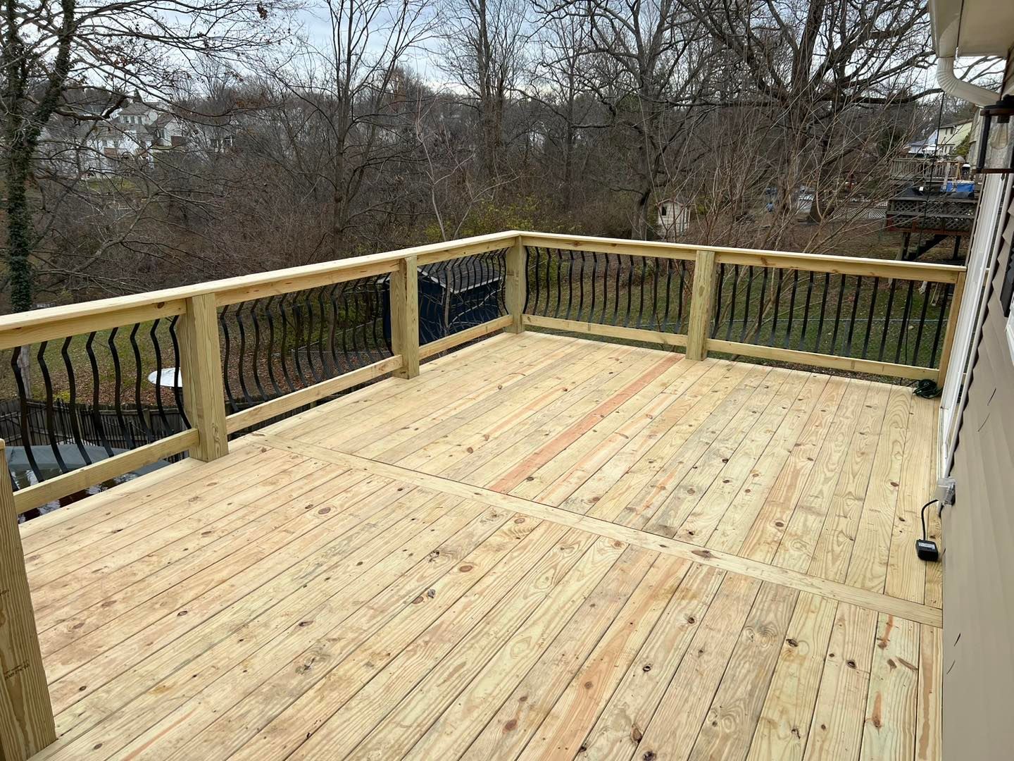 wooden deck installation in louisville, ky