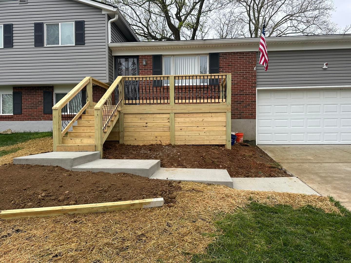 wooden deck installation in louisville, ky