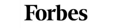The forbes logo is black and white on a white background.