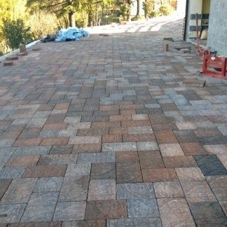 pavimentazione autobloccante in mattoni
