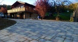 ingresso giardino con pavimentazione autobloccante