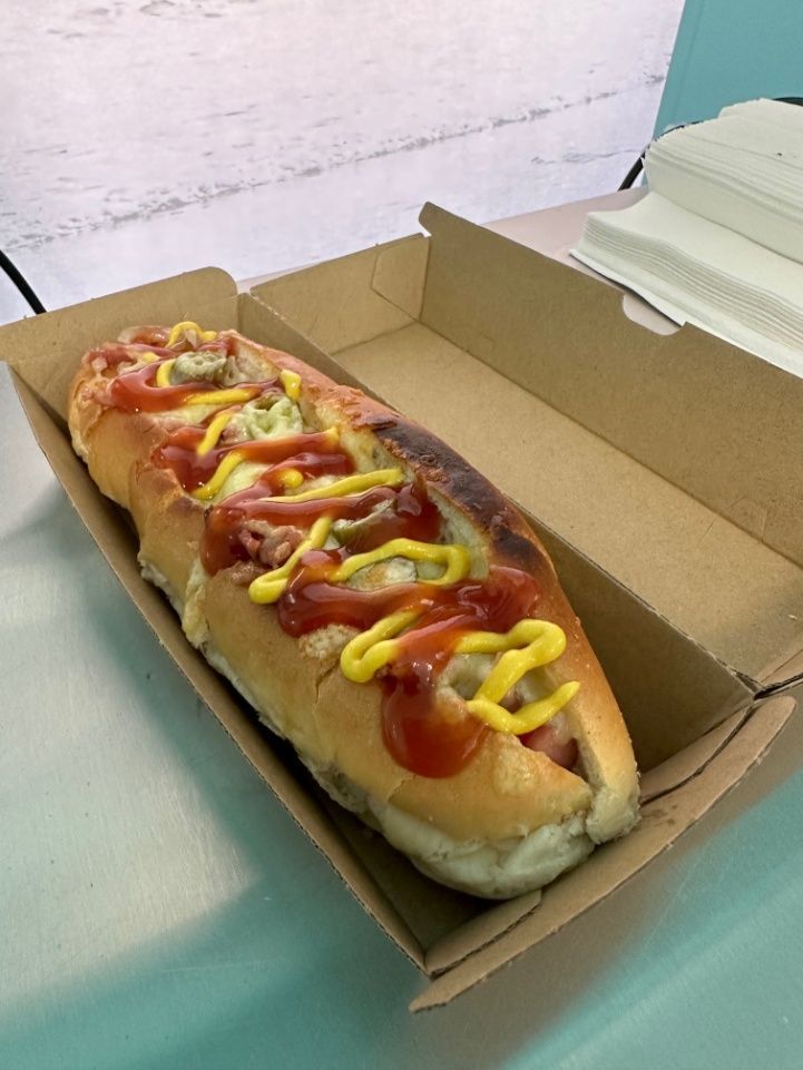 A Big Hot Dog With Sauce - Parkside Snack Shack in Emu Park