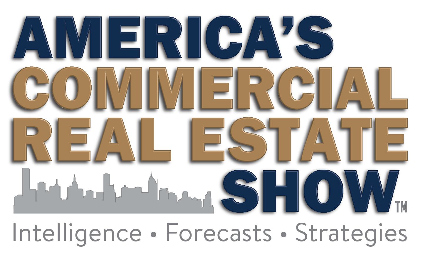 A logo for america 's commercial real estate show
