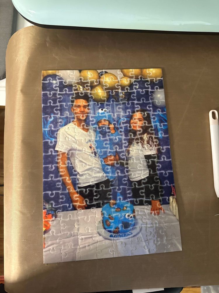Baby Carmelo personalized puzzle pieces