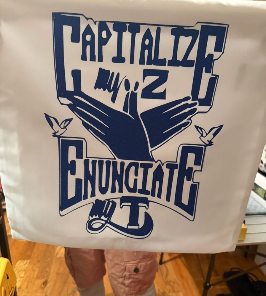 Capital Enunciate Pillow Case