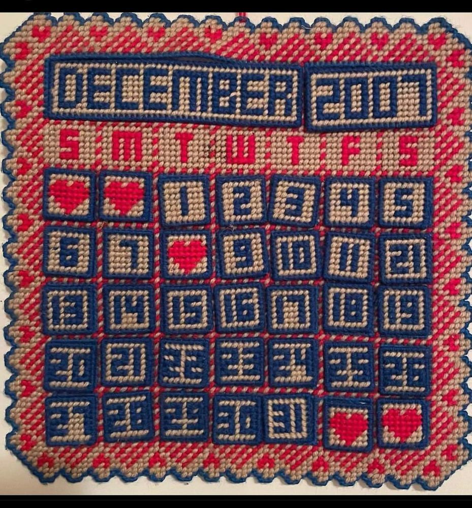 Handmade personalized yearly Calendar