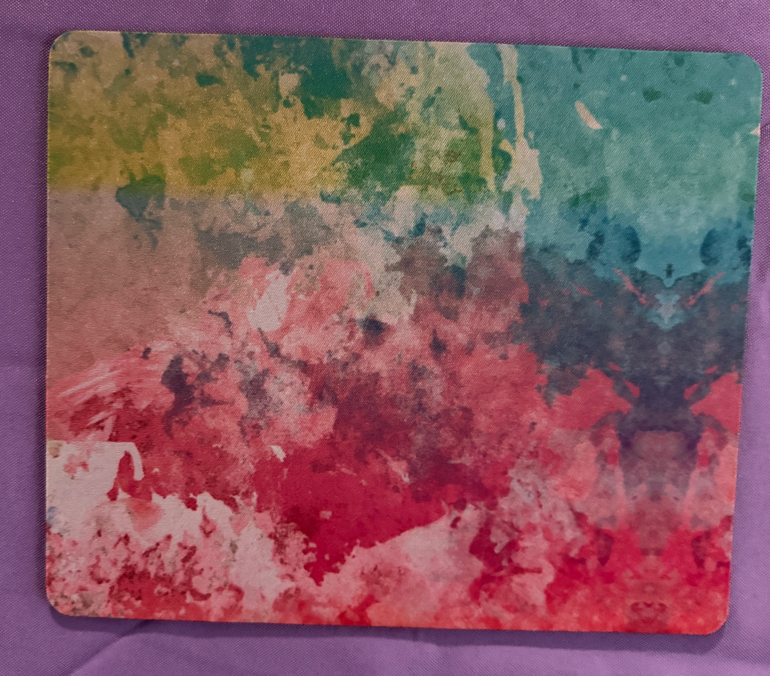 Large Blue green red mouse pad