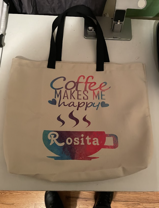 Coffee makes me happy Tote bag