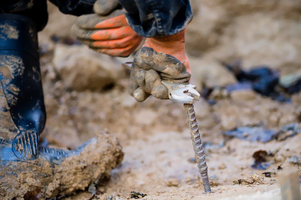 Diamond drill at work