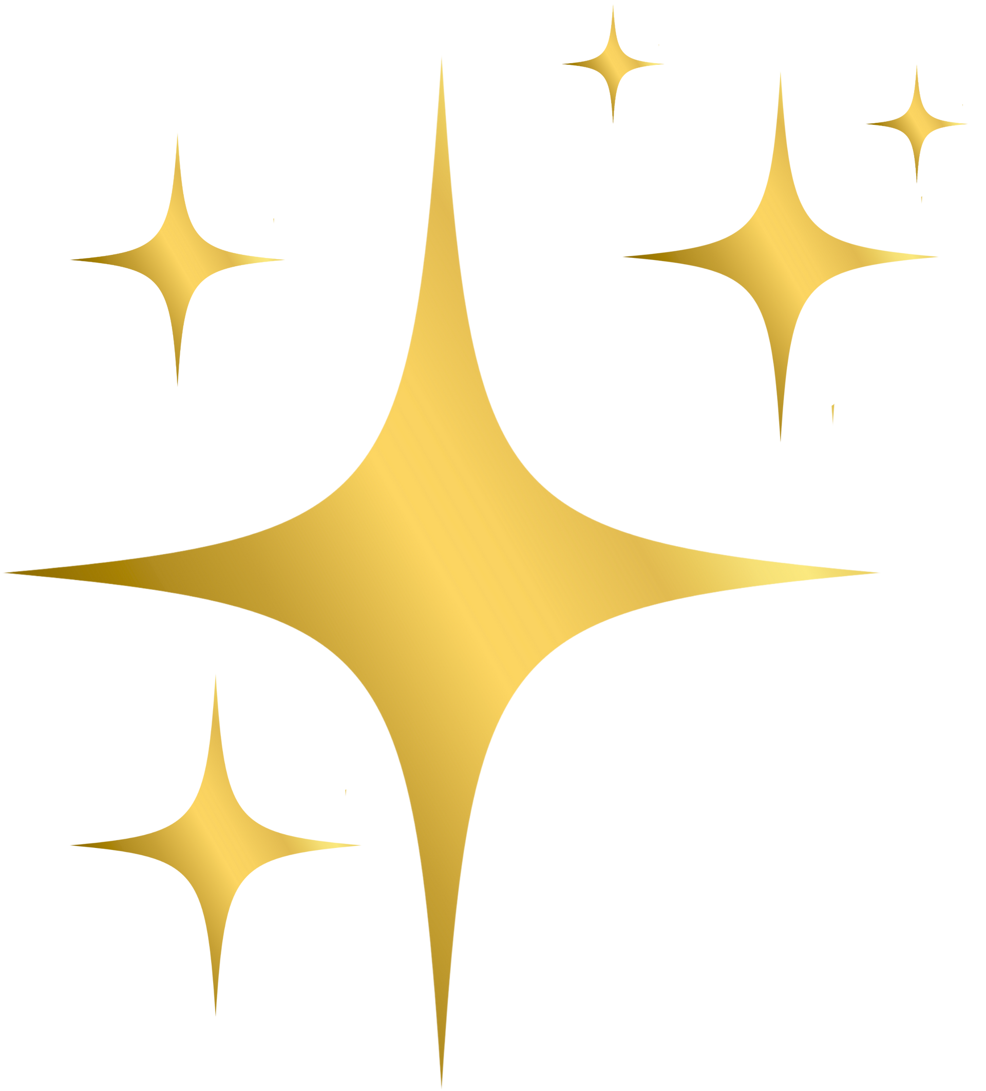 Gold stylized crown shape.