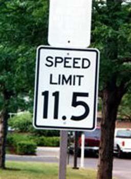speed limit 11.5 sign