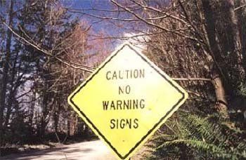 no warning signs sign