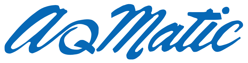 The word aquatic is written in blue on a white background.