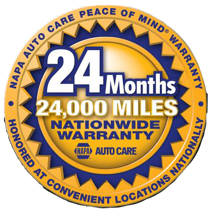 NAPA 24/24 Nationwide Warranty at Jack's Tune Up & Alignment in Belton, MO
