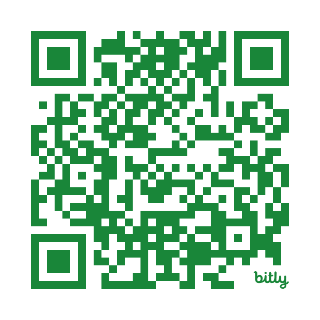 A green qr code is on a white background.