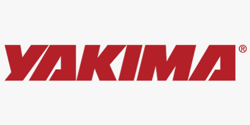 The yakima logo is red and white on a white background.