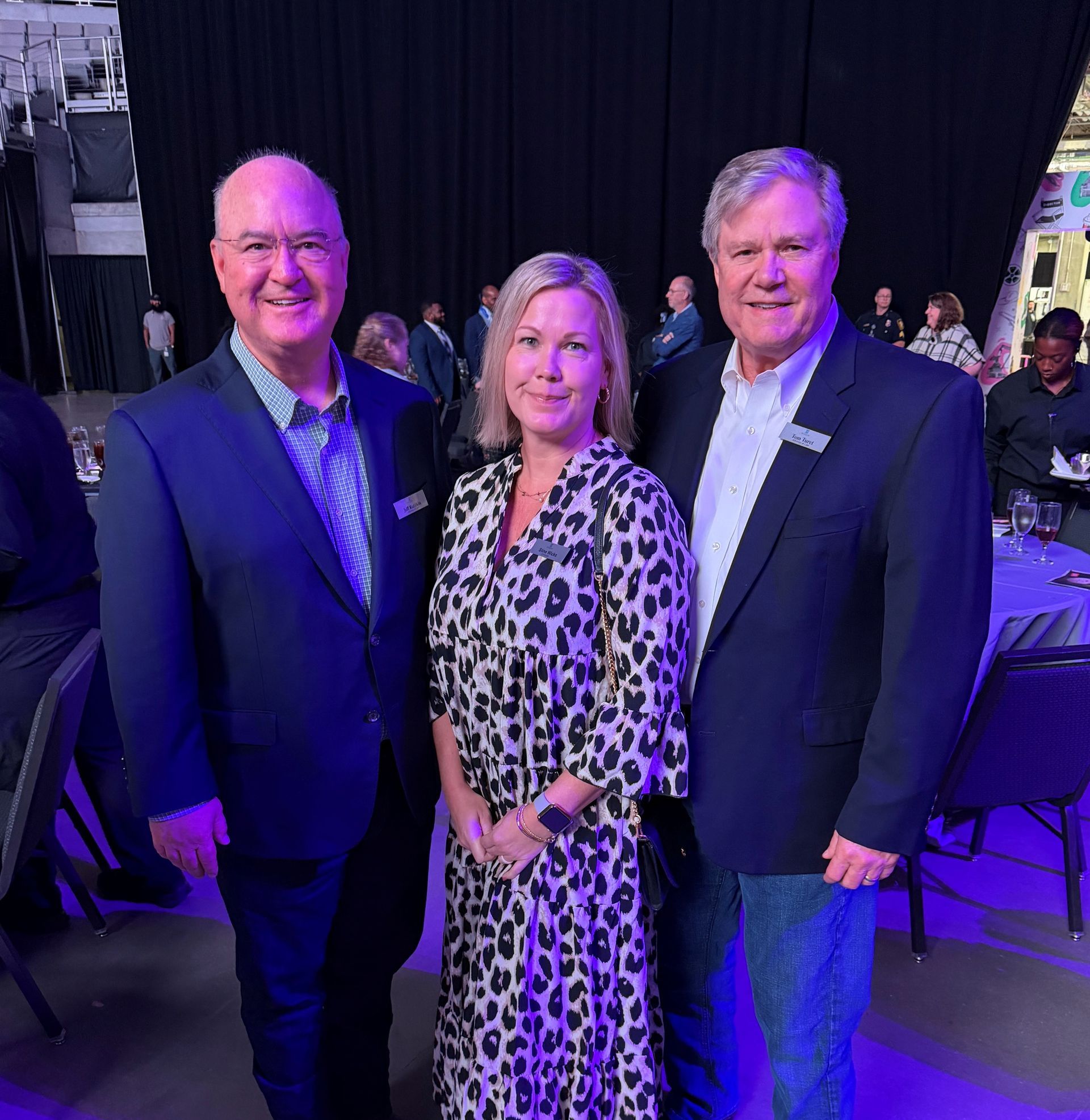 Jeff, Stine and Tom attending the State of the City address in Fort Worth