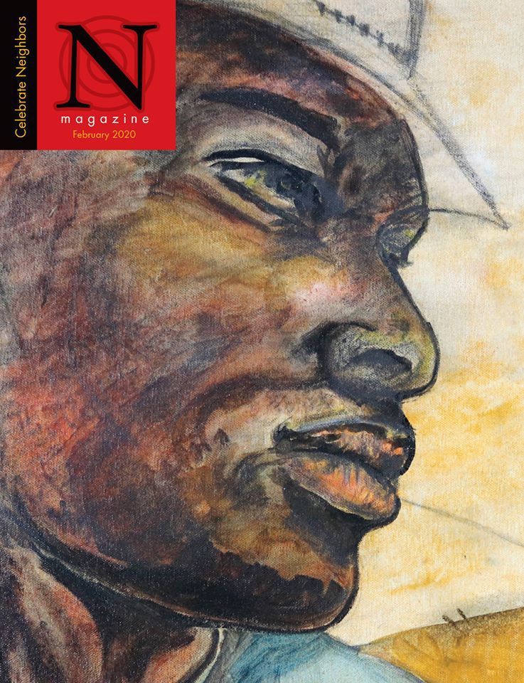 Man in hat profile IN magazine cover
This World/That World
Mixed medium
16x20
2010
Artist collection