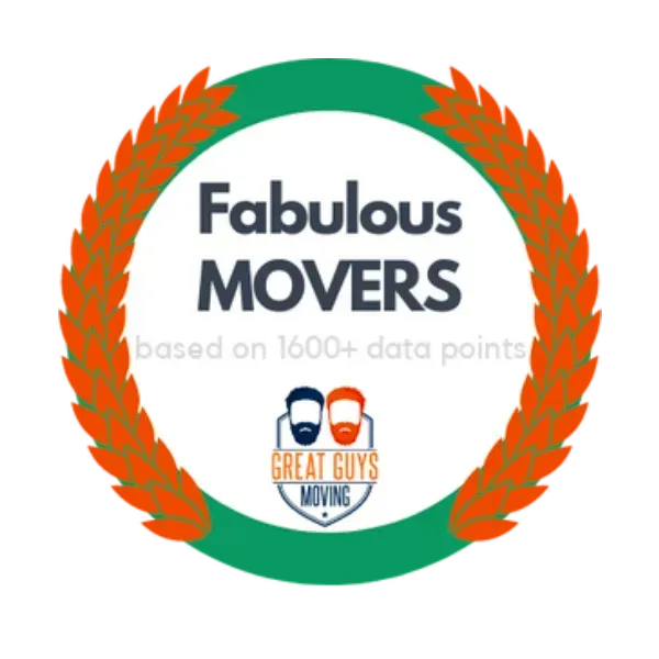 A logo for fabulous movers based on 1600+ data points