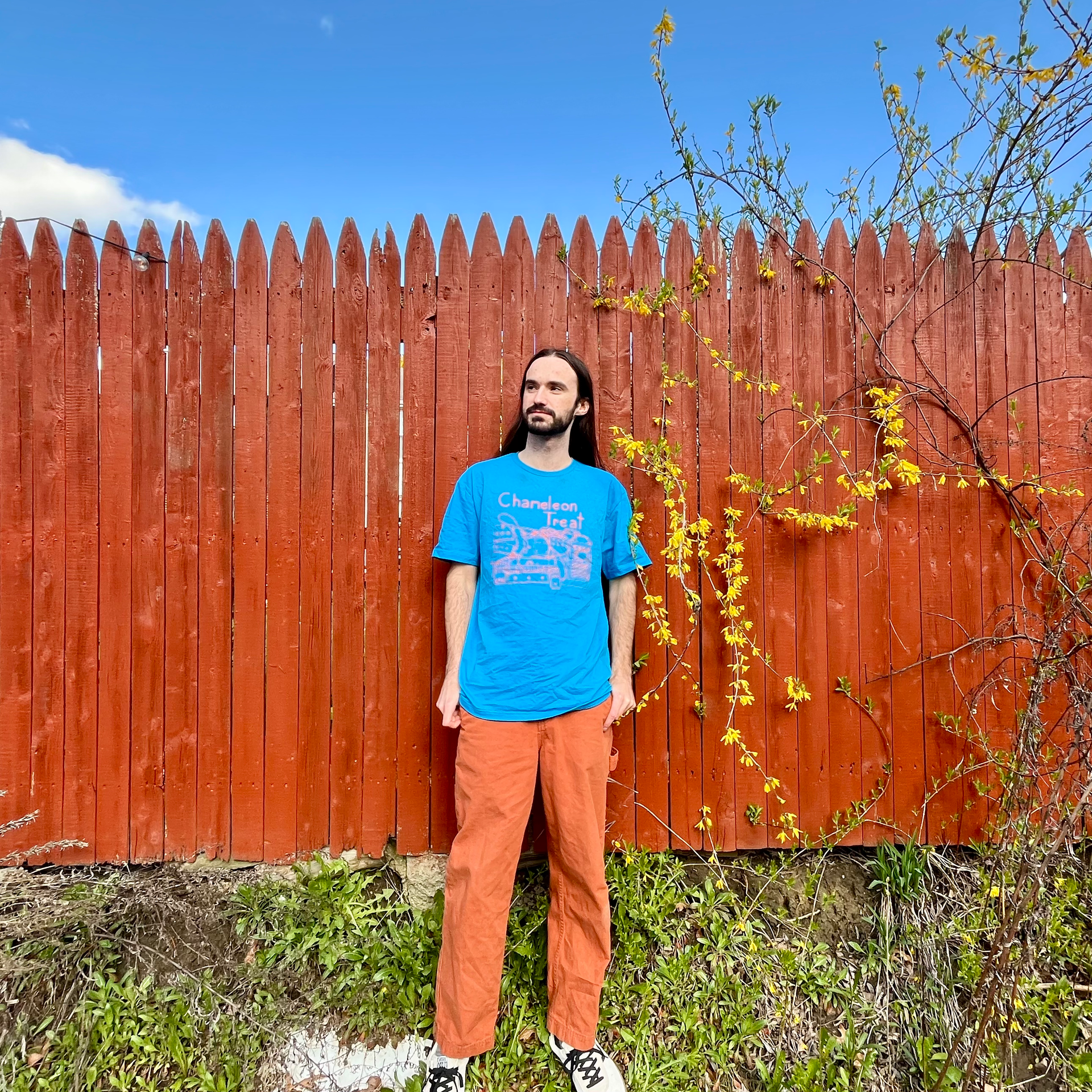 Chameleon Treat Shirt - Cables - Blue