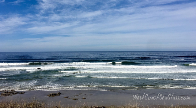 Tropical Beach in Teal Aqua Turquoise Blue with Ocean Waves, San by Silver  Spiral Studio