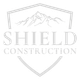 Shield Construction logo with mountain range and company name.