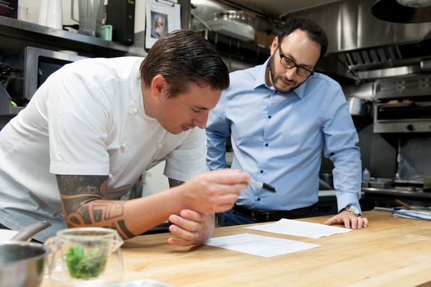 First & Oak Kitchen Event Planning Chef Steven Snook and Jonathan Rosenson