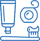 Preventative dental toothbrush icon