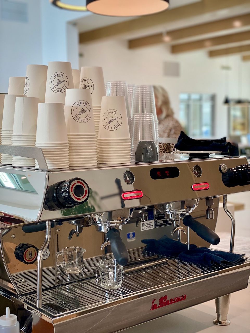 Photo of The Lark on-site cafe espresso machine