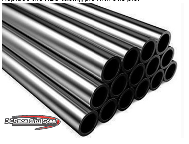 Stack of rectangular metal tubes.
