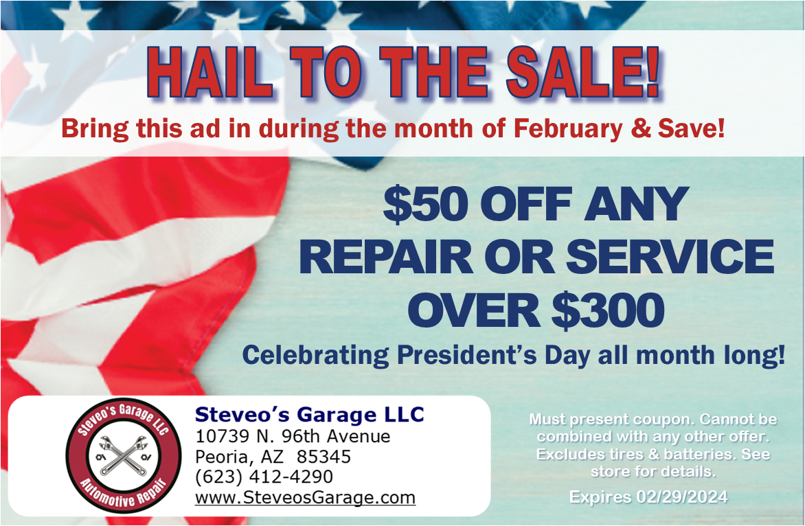 Free Belts & Hoses Replacement Coupon - Steveo's Garage LLC