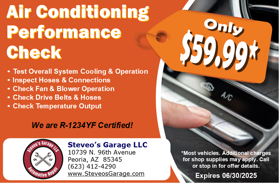 Repair & Service Coupon at Steveo's Garage LLC - Peoria Auto Repair
