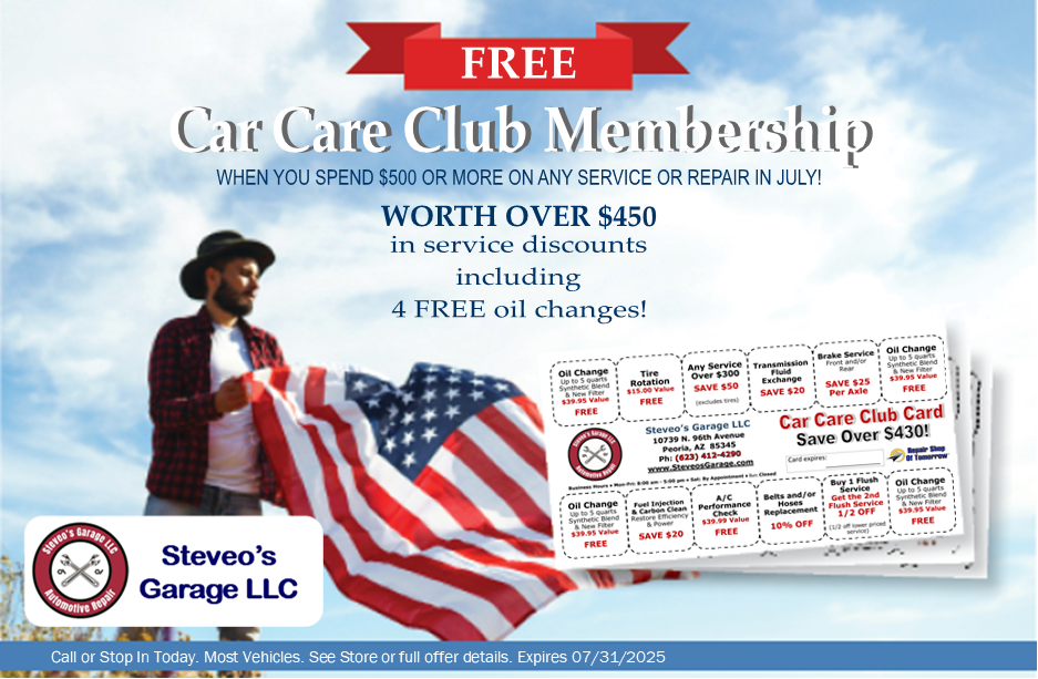 Free Oil Change & Filter Coupon - Steve's Garage LLC