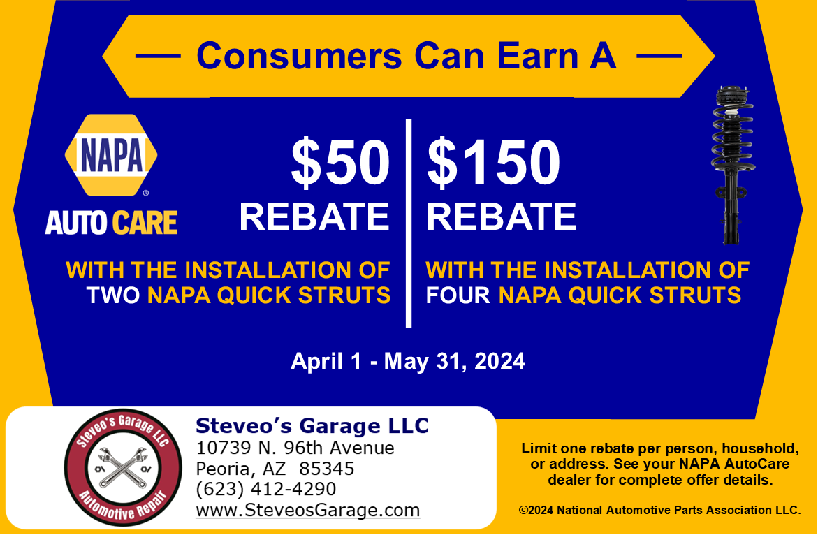 Get $75 Back at Steveo's Garage LLC - Peoria Auto Repair