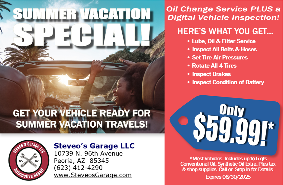 Free Oil Change & Filter Coupon - Steve's Garage LLC