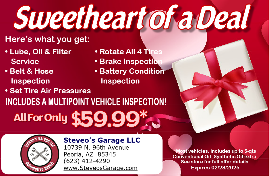 Free Oil Change & Filter Coupon - Steve's Garage LLC