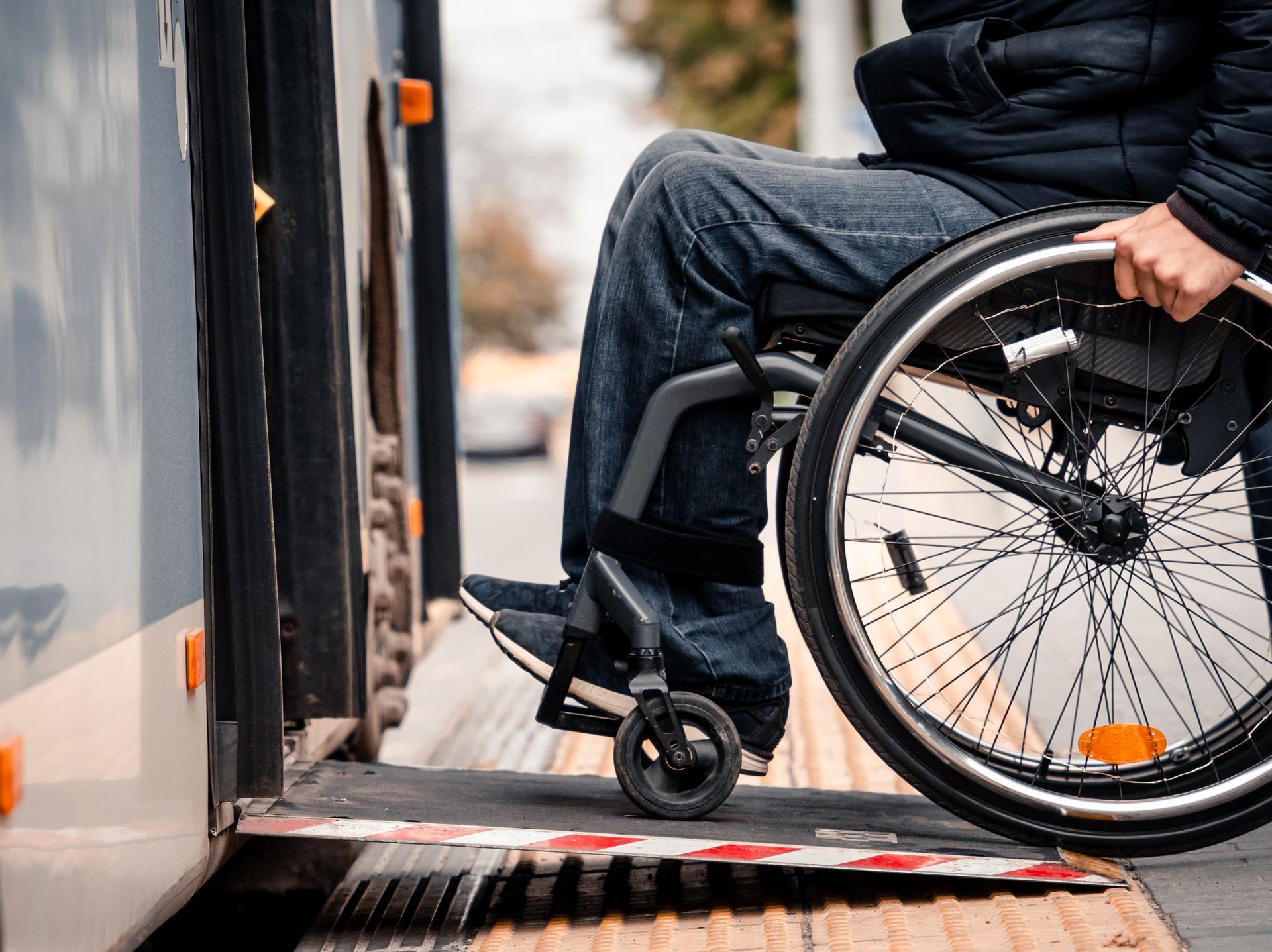 Accessible vehicle ramp highlighting mobility independence backed by comprehensive NEMT insurance.