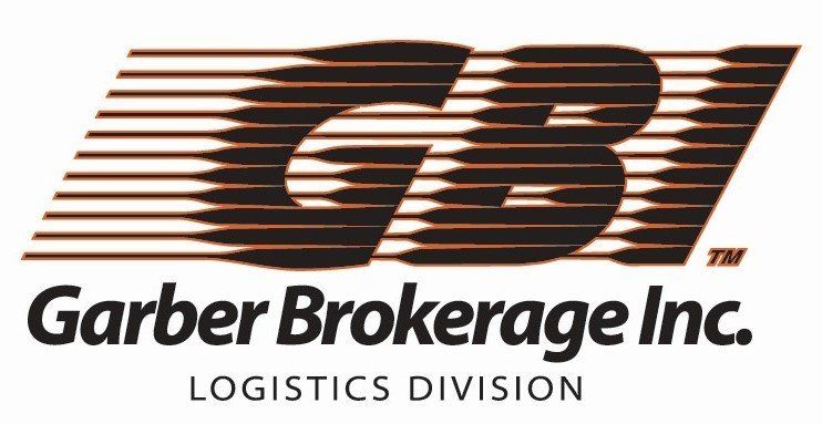 A logo for garber brokerage inc. logistics division