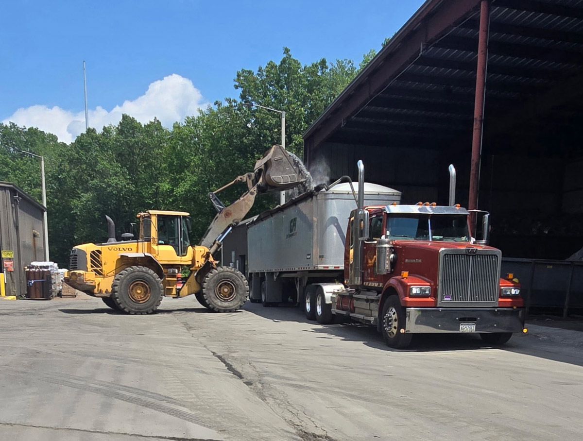 A GFI transport truck and trailer