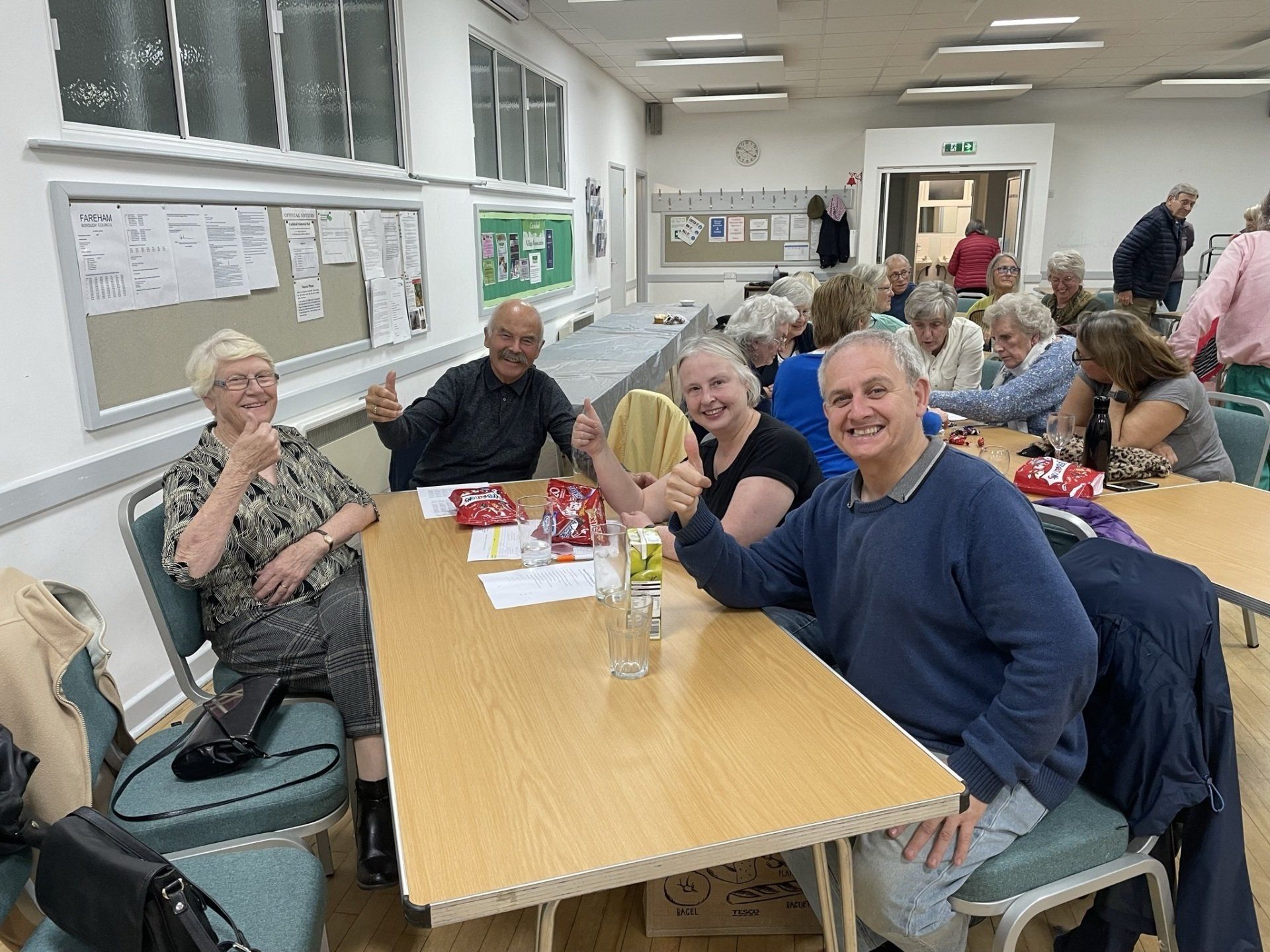 The winning quiz table