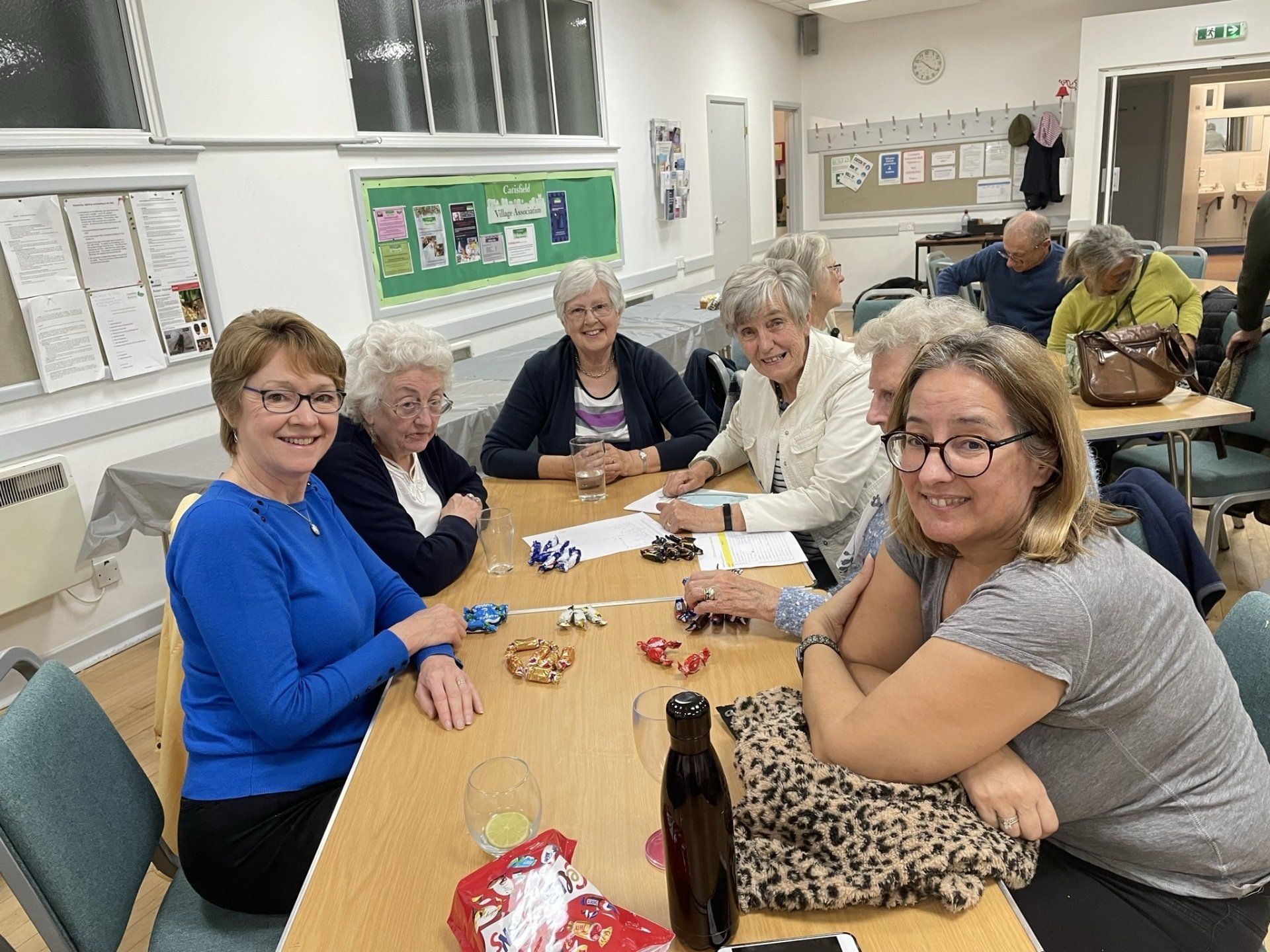 One of the quiz tables