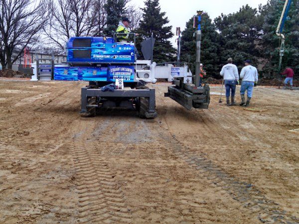 Copperhead Laser Screeding —Machine Flatting the Floor in Longmont, CO