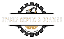 A logo for a company called stanly septic and grading