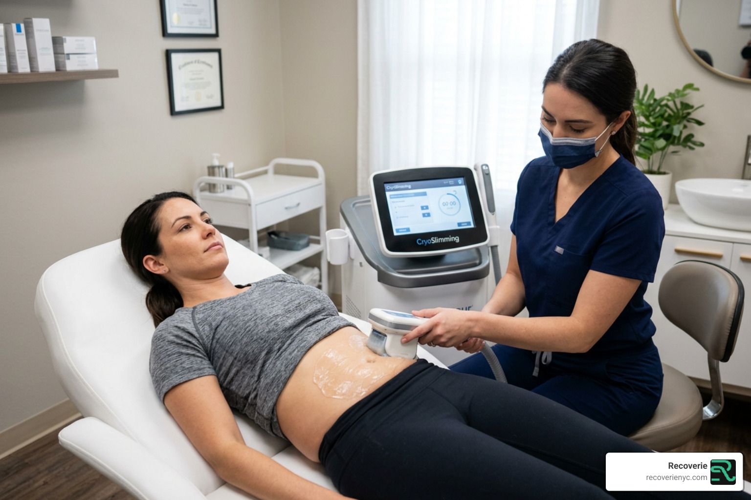 CryoSlimming treatment session non-invasive fat reduction body contouring - how much does cryoslimmi