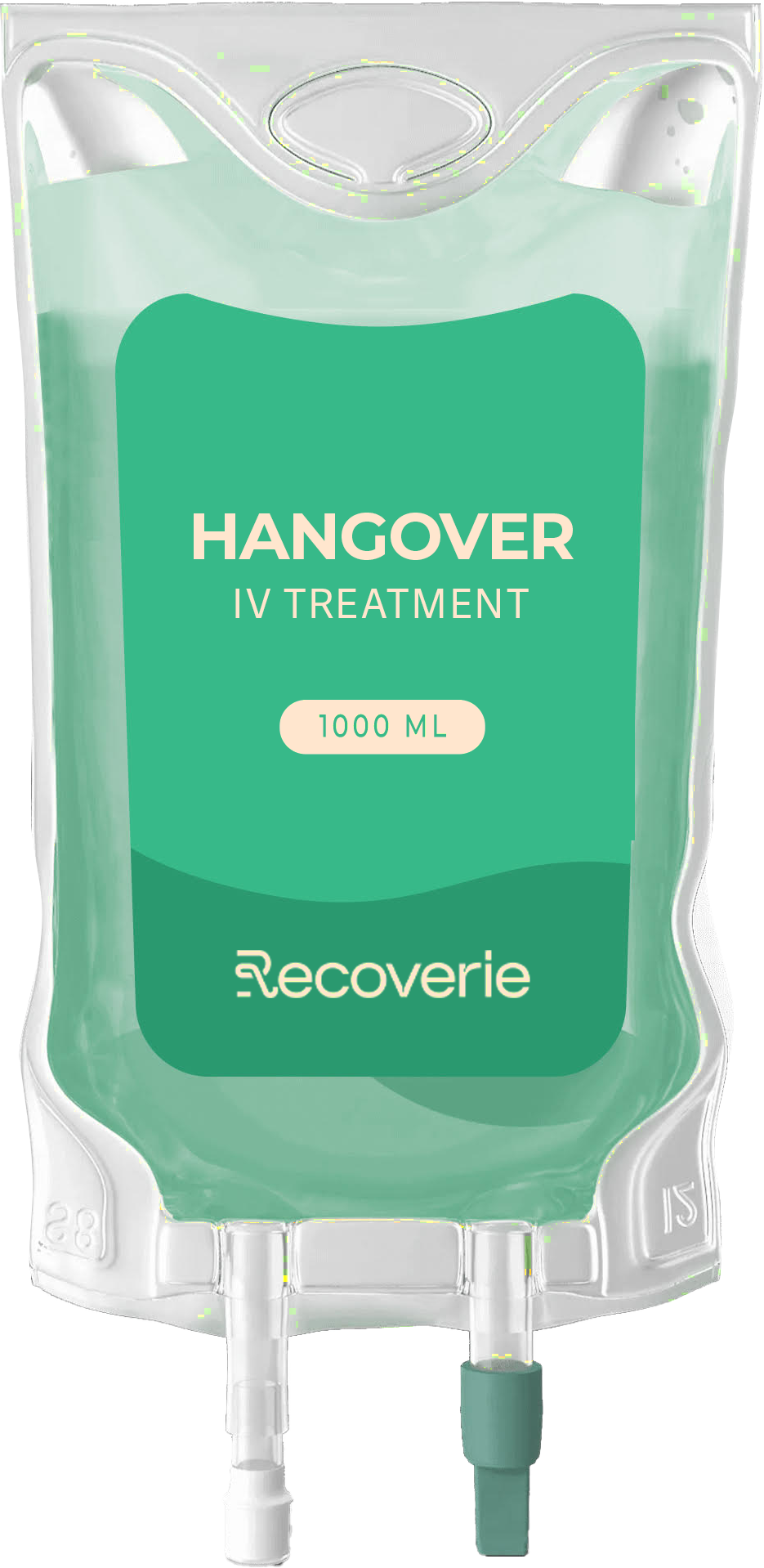 A bag of ultraviv pro iv treatment is shown on a white background.