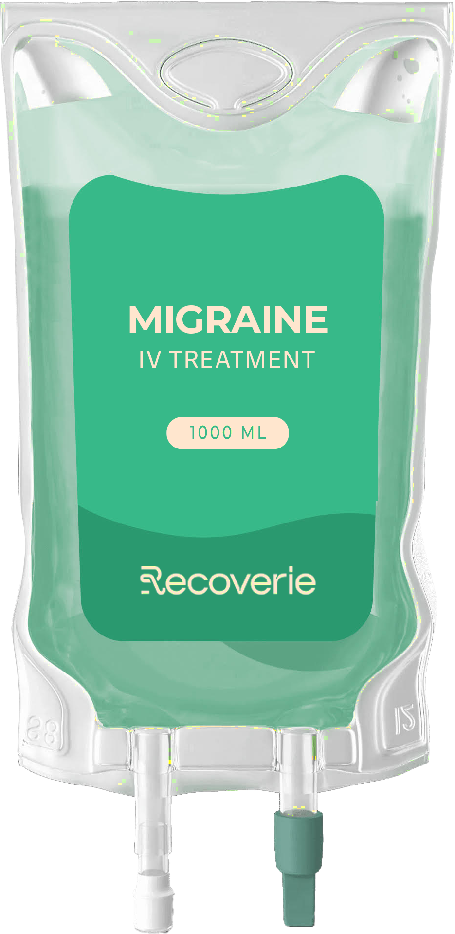 A bag of vitaglow iv treatment is shown on a white background.