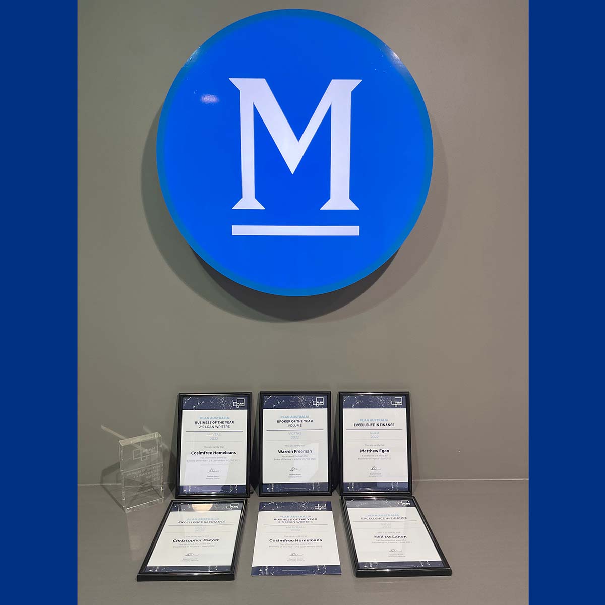 M Group Loans & Finance Team win multiple PLAN National Awards