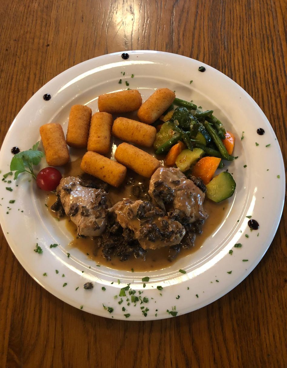 Fleischkroketten-Kartoffel