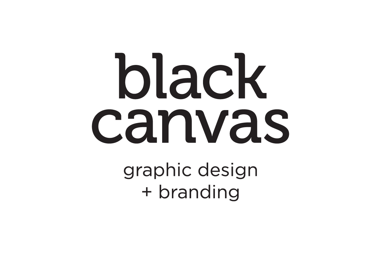 Black Canvas graphic design + branding logo